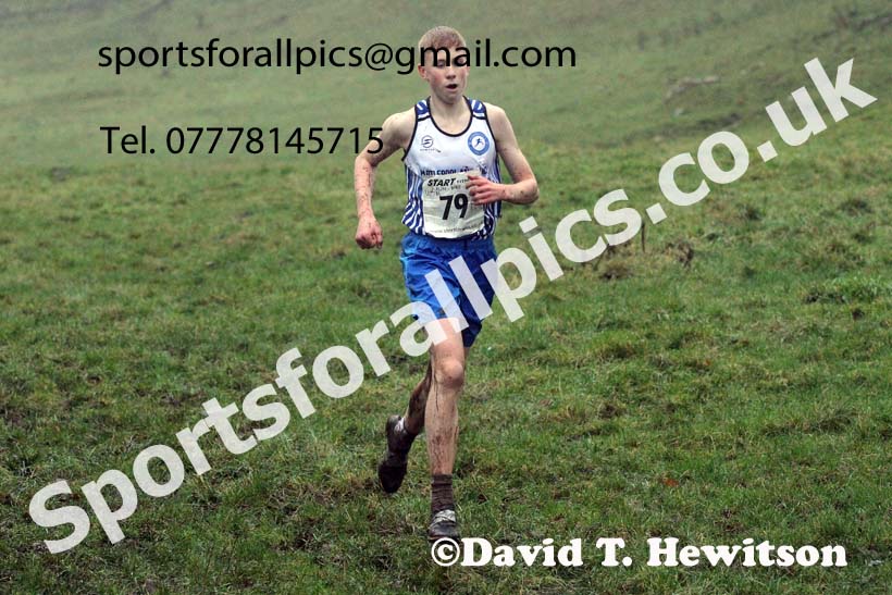 Mens under-17s, NECAA Junior Cross Country Relays, Thornley Farm, Peterlee, Saturday, December 12th. Photo: David T. Hewitson/Sports for All Pics